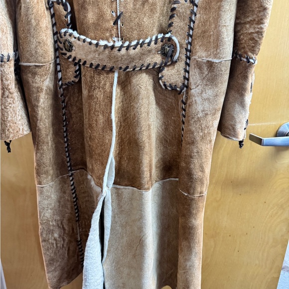 Vintage 1990s Roberto Cavalli Full-Length Shearling & Fur Coat - Picture 9 of 16